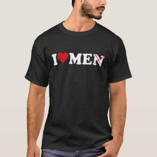 I Love Men Without The N I Love Men With N Crossed T-Shirt