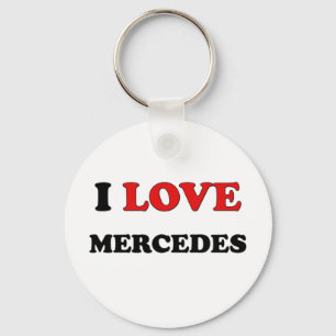 I Love Mercedes Key Ring