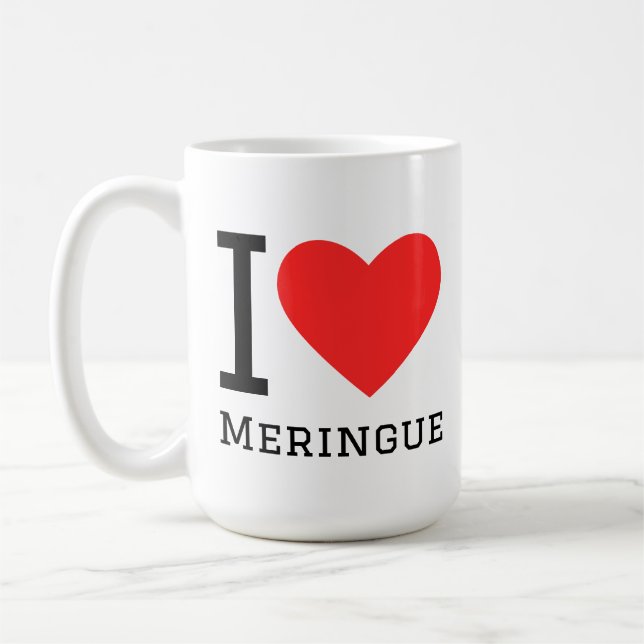I love meringue coffee mug (Left)