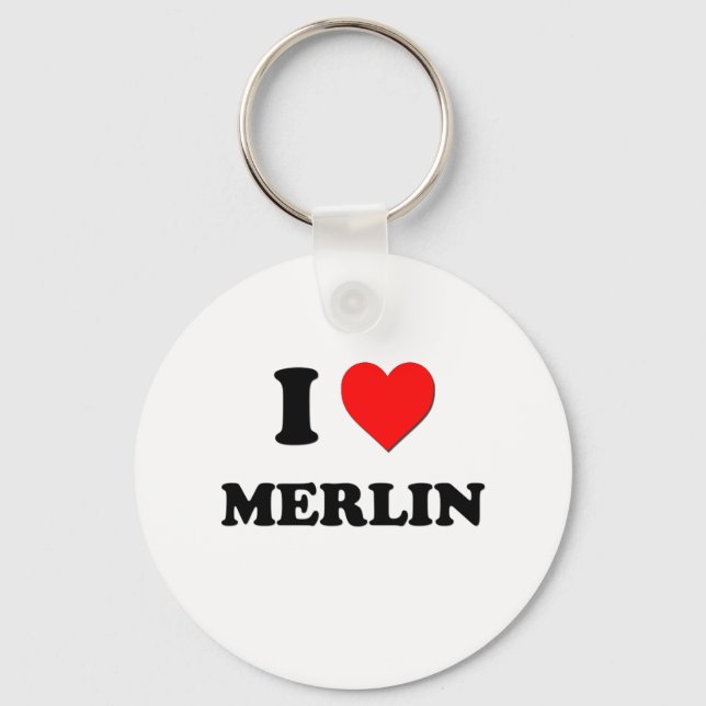I love Merlin Key Ring (Front)