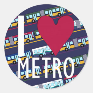 I Love Metro Sticker
