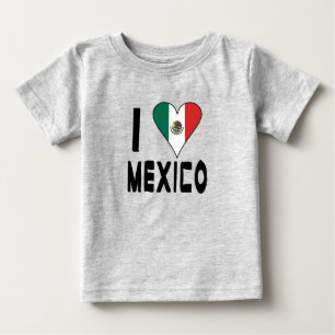 I Love Mexico Baby T-Shirt