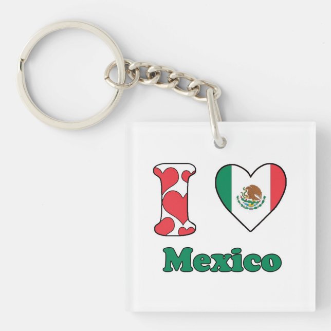 I love Mexico Key Ring (Front)