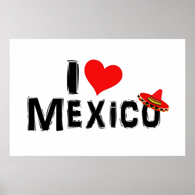 I Love Mexico Poster (Front)