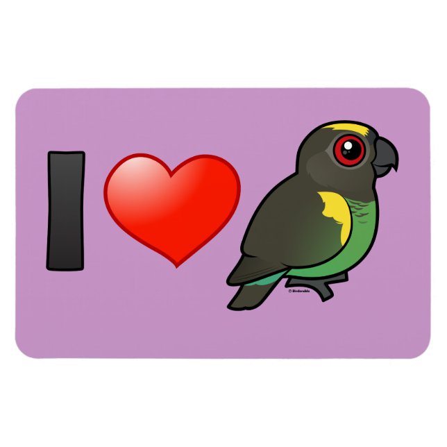 I Love Meyer's Parrots Magnet (Horizontal)