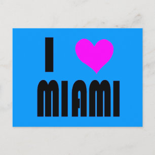 I Love Miami Florida postcard
