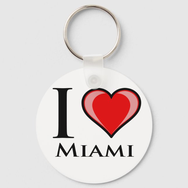 I Love Miami Key Ring (Front)