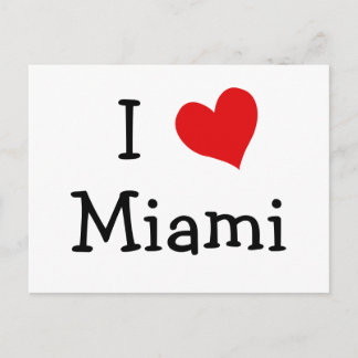 I Love Miami Postcard