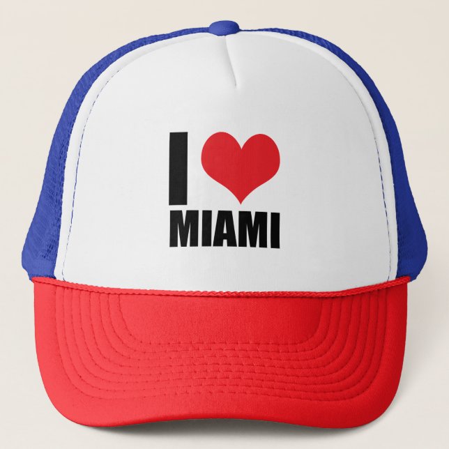 I love Miami Trucker Hat (Front)
