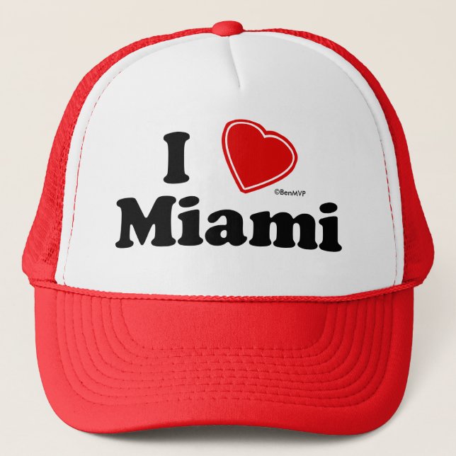 I Love Miami Trucker Hat (Front)