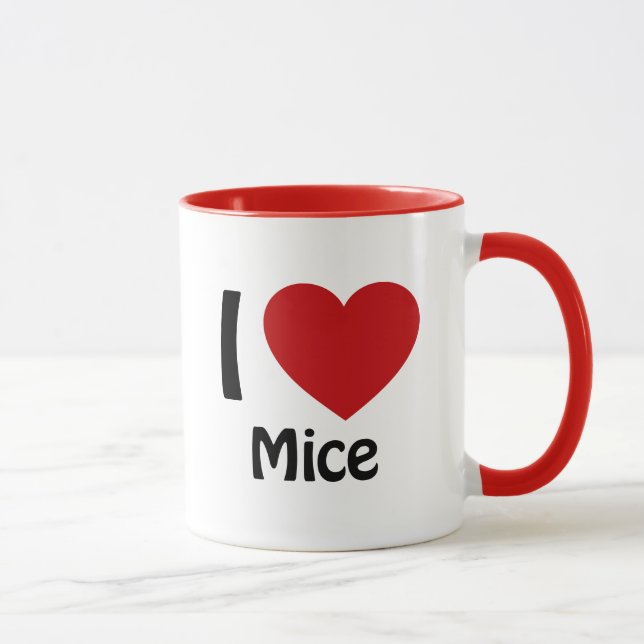 I love Mice Mug (Right)
