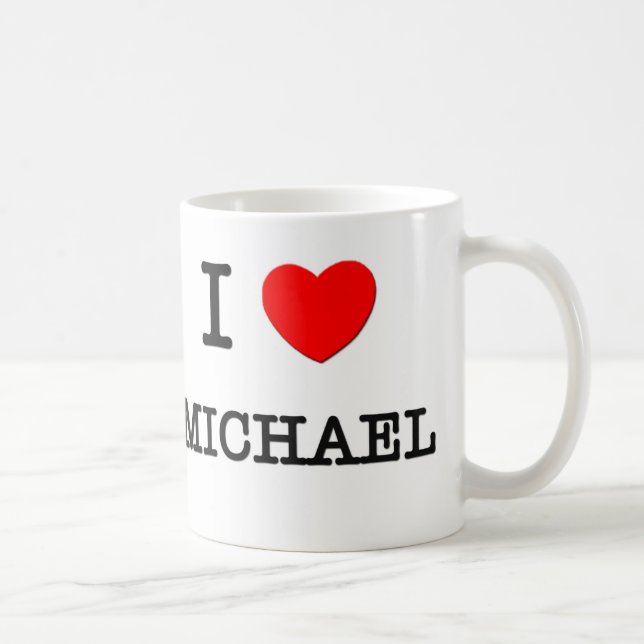 I Love Michael Coffee Mug (Right)