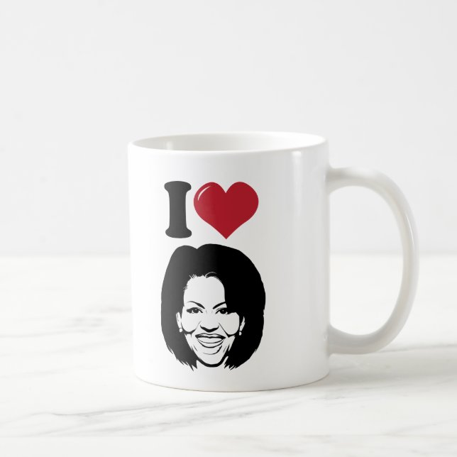 I Love Michelle Obama Coffee Mug (Right)
