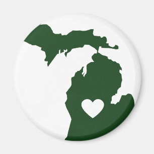I Love Michigan Magnet