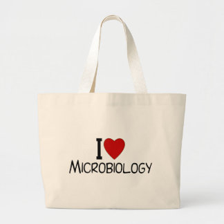I Love Microbiology Large Tote Bag