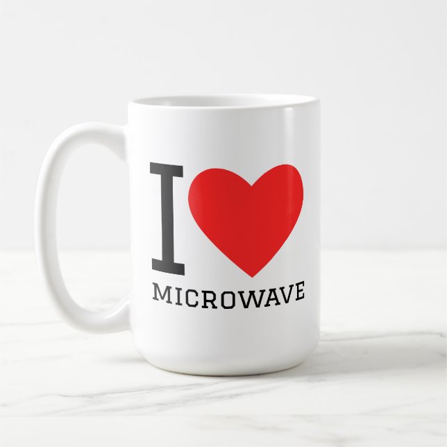 I love microwave  coffee mug (Left)