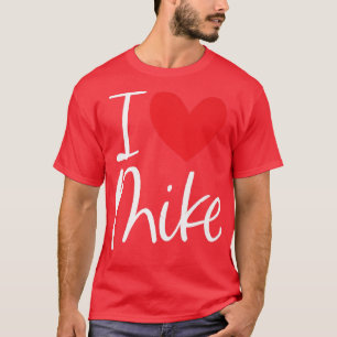 I Love Mike Name Personalised Boy Man BFF Heart Mi T-Shirt