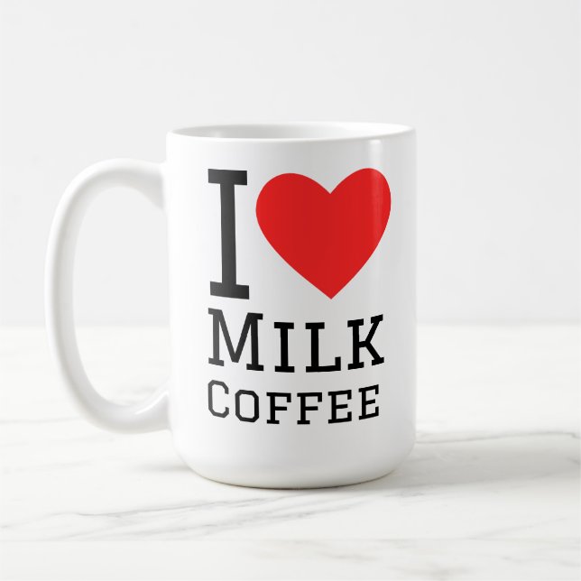 I love milk coffee mug (Left)