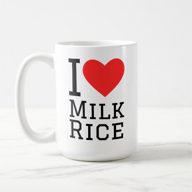 I love milk rice coffee mug (Left)