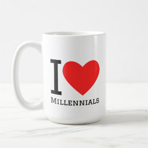 I love millennials coffee mug