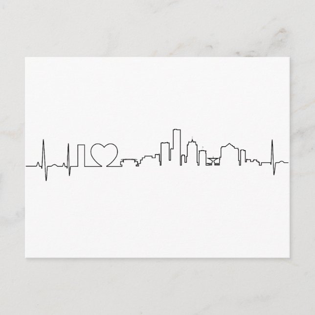 I love Milwaukee in an extraordinary ecg style Postcard (Front)