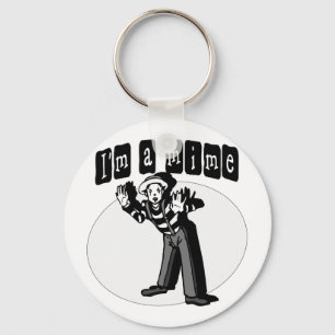 I Love Mimes Key Ring
