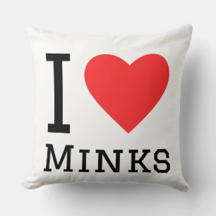 I love minks cushion