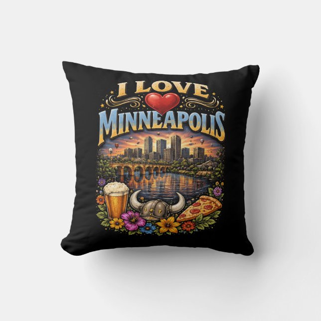 I Love Minneapolis Cushion (Front)