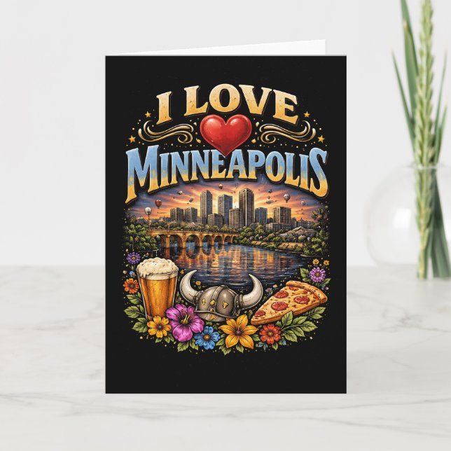I Love Minneapolis Holiday Card (Front)