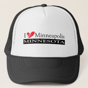 I Love Minneapolis Minnesota Trucker Hat