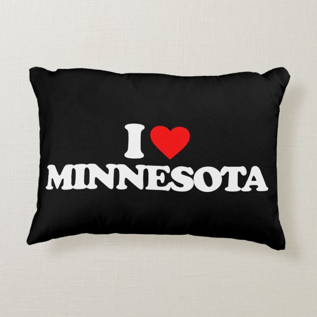 I LOVE MINNESOTA DECORATIVE CUSHION (Back)