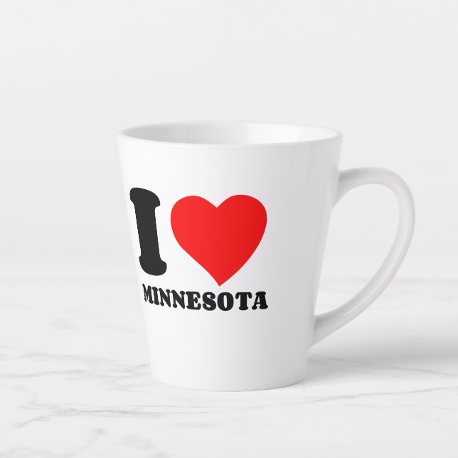 I LOVE MINNESOTA LATTE MUG (Right)