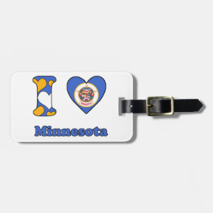 I love Minnesota Luggage Tag