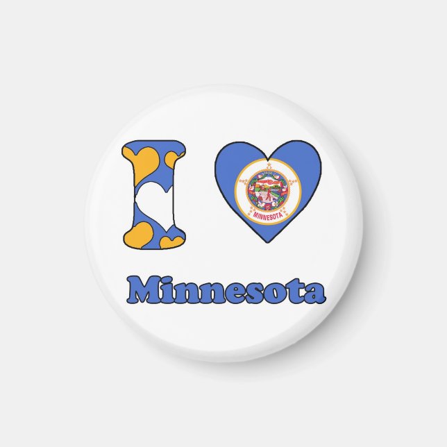 I love Minnesota Magnet (Front)