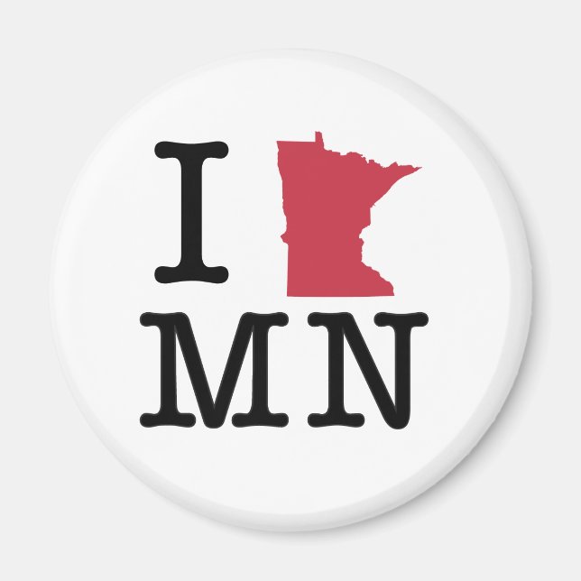 I Love Minnesota Magnet (Front)