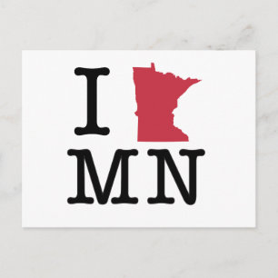 I Love Minnesota Postcard