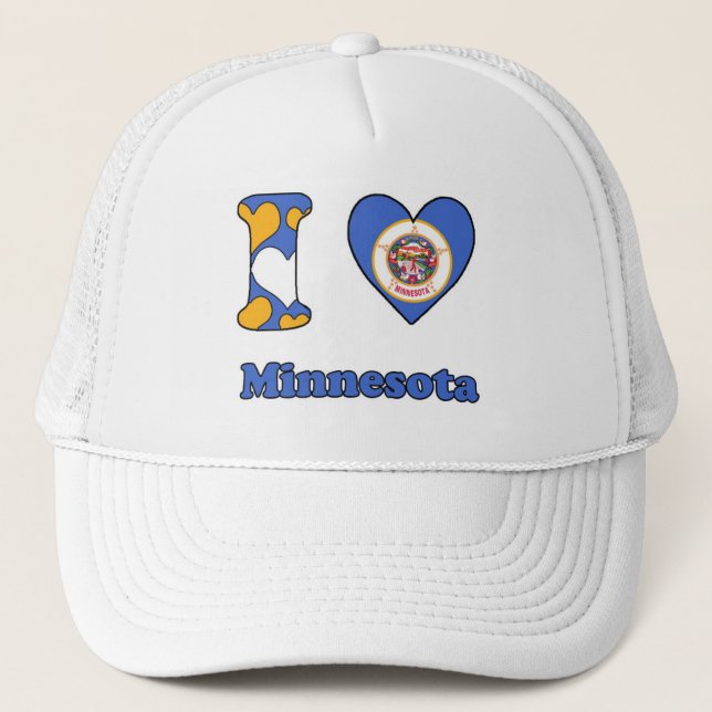 I love Minnesota Trucker Hat (Front)