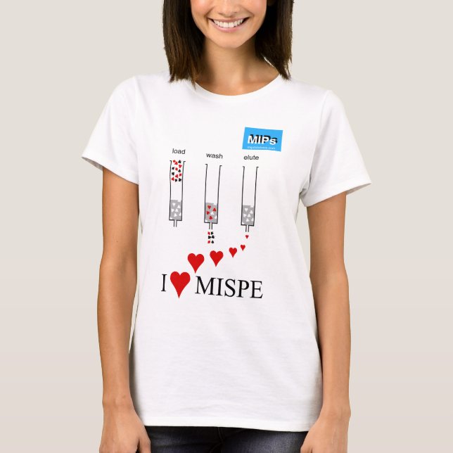 I love MISPE Women's T-shirt (Front)