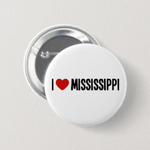 I Love Mississippi • I Heart Mississippi Round 6 Cm Round Badge