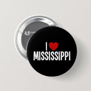 I Love Mississippi • I Heart Mississippi Round 6 Cm Round Badge