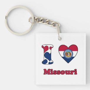 I love Missouri Key Ring