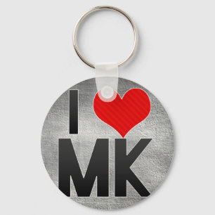 I Love MK Key Ring