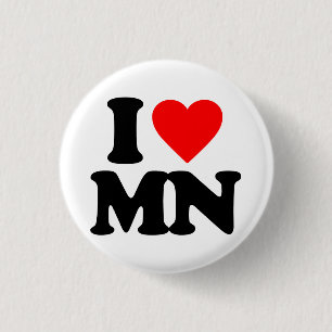 I LOVE MN 3 CM ROUND BADGE
