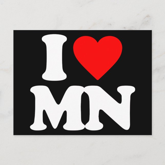 I LOVE MN POSTCARD (Front)