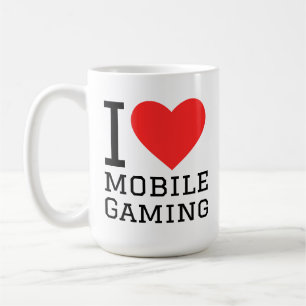 I love mobile gaming coffee mug