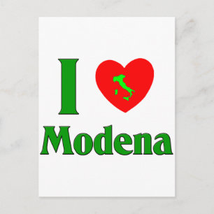 I Love Modena Italy Postcard