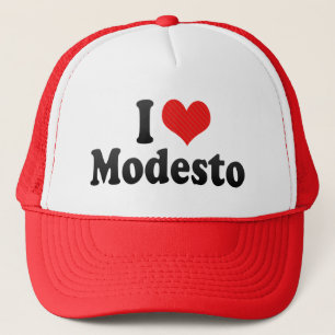 I Love Modesto Trucker Hat