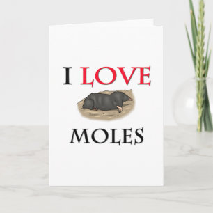 I Love Moles Card