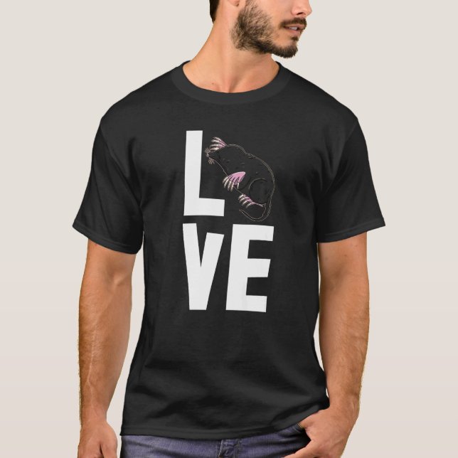 I Love Moles Day  Women Cute Little Mole Love  1 T-Shirt (Front)