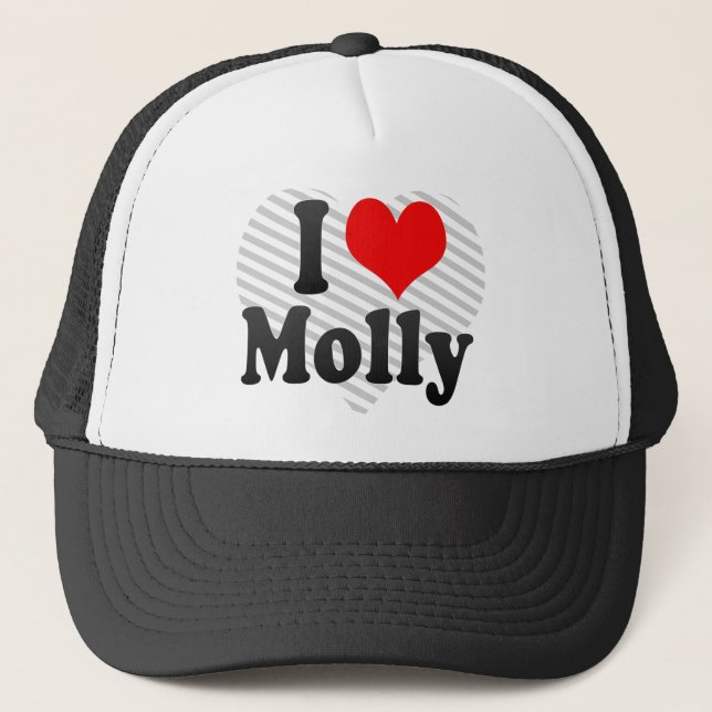 I love Molly Trucker Hat (Front)